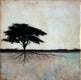 Original art for sale at UGallery.com | Un Po 'di Turchese by Shari Lyon | $525 | encaustic artwork | 10' h x 10' w | thumbnail 1
