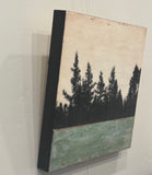 Original art for sale at UGallery.com | Wild Below by Shari Lyon | $1,300 | encaustic artwork | 16' h x 16' w | thumbnail 3