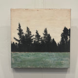Original art for sale at UGallery.com | Wild Below by Shari Lyon | $1,300 | encaustic artwork | 16' h x 16' w | thumbnail 2