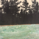 Original art for sale at UGallery.com | Wild Below by Shari Lyon | $1,300 | encaustic artwork | 16' h x 16' w | thumbnail 4