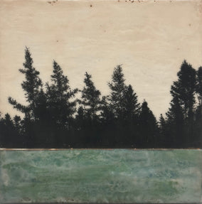 Original art for sale at UGallery.com | Wild Below by Shari Lyon | $1,300 | encaustic artwork | 16' h x 16' w