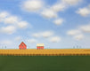 Original art for sale at UGallery.com | A Quiet Little Farm by Sharon France | $775 | acrylic painting | 12' h x 16' w | thumbnail 3