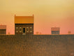 Original art for sale at UGallery.com | Farmhouse Under a Sunset Sky by Sharon France | $1,650 | acrylic painting | 24' h x 24' w | thumbnail 4
