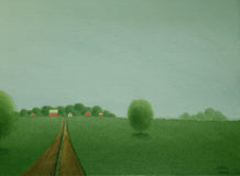 Original art for sale at UGallery.com | Headed to the Old Farm by Sharon France | $775 | acrylic painting | 12' h x 16' w | thumbnail 2