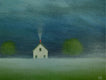 Original art for sale at UGallery.com | In the Quiet of the Mist by Sharon France | $1,500 | acrylic painting | 18' h x 18' w | thumbnail 4