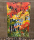 Original art for sale at UGallery.com | Autumn Leaves by Sharon Sieben | $1,400 | acrylic painting | 36' h x 24' w | thumbnail 4