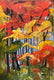 Original art for sale at UGallery.com | Autumn Leaves by Sharon Sieben | $1,400 | acrylic painting | 36' h x 24' w | thumbnail 1