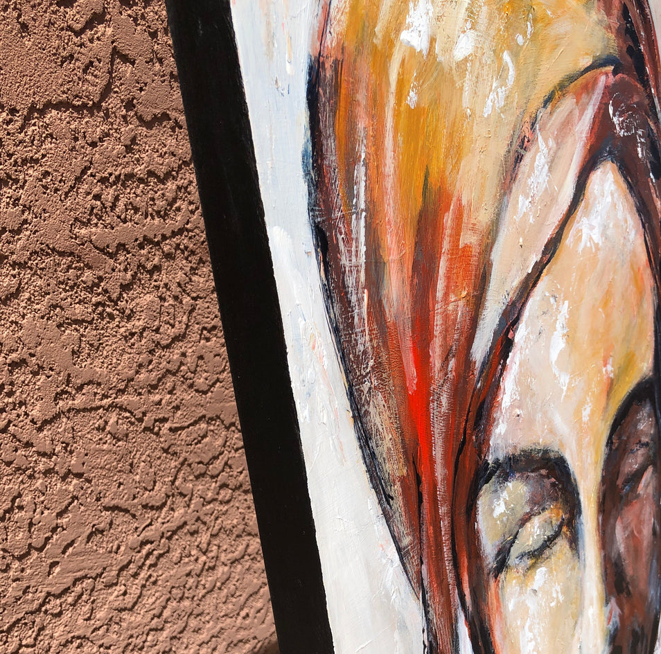 Soul Searching by Sharon Sieben |  Side View of Artwork 