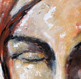 Original art for sale at UGallery.com | Soul Searching by Sharon Sieben | $1,575 | acrylic painting | 28' h x 22' w | thumbnail 4