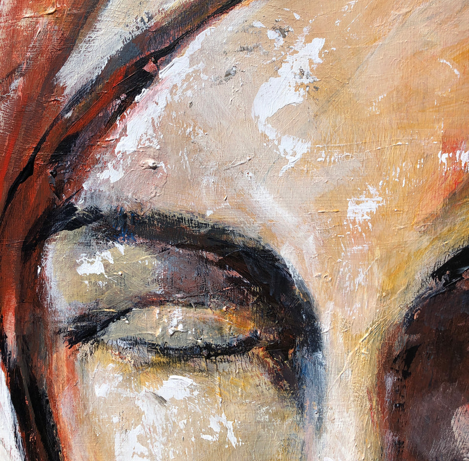 Soul Searching by Sharon Sieben |  Closeup View of Artwork 