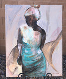 Original art for sale at UGallery.com | Elegant by Sharon Sieben | $1,575 | acrylic painting | 28' h x 22' w | thumbnail 3