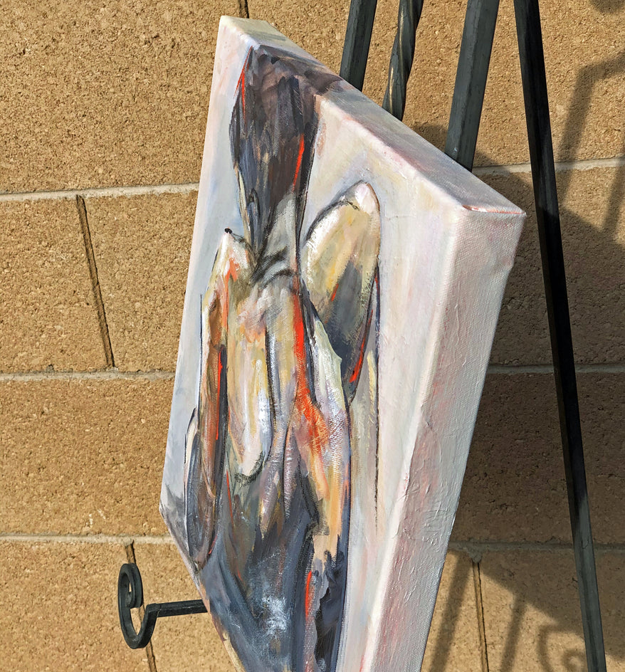 Laid Back by Sharon Sieben |  Side View of Artwork 