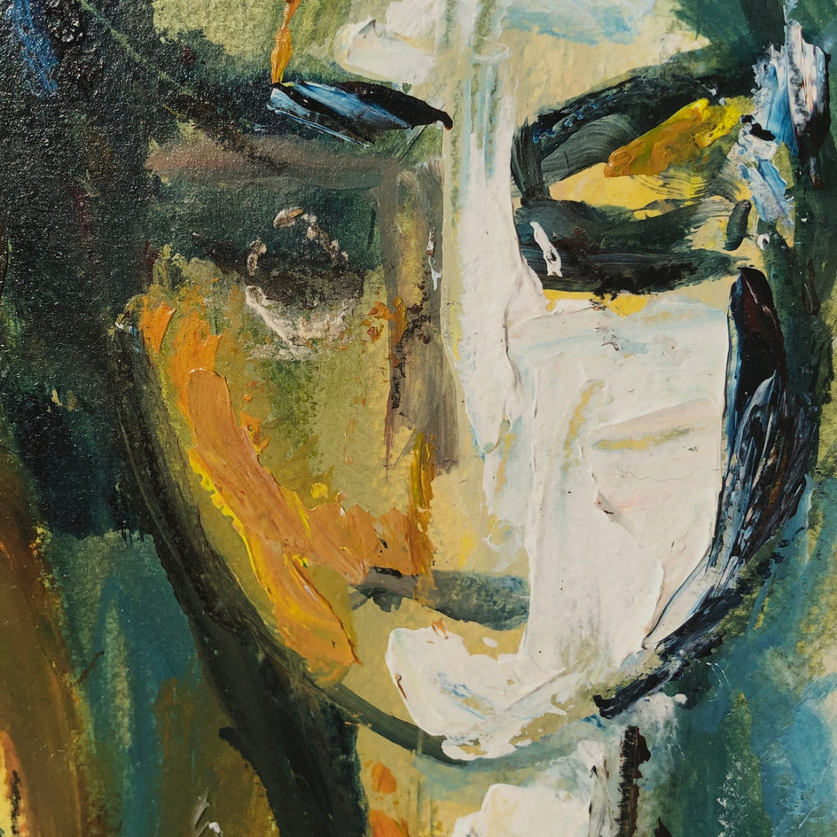 Not Happy About That by Sharon Sieben |  Closeup View of Artwork 