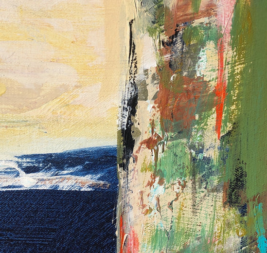 Saguaro Silhouettes by Sharon Sieben |   Closeup View of Artwork 