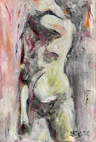 Original art for sale at UGallery.com | Shadow Play by Sharon Sieben | $475 | acrylic painting | 18' h x 12' w | photo 1