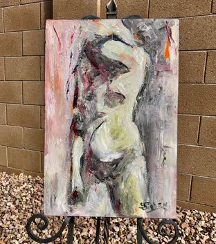 Original art for sale at UGallery.com | Shadow Play by Sharon Sieben | $475 | acrylic painting | 18' h x 12' w | photo 3