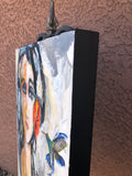 Original art for sale at UGallery.com | Tiny Visitor by Sharon Sieben | $750 | acrylic painting | 24' h x 18' w | thumbnail 2