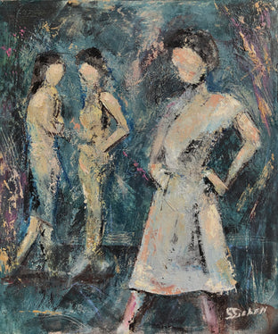 Original art for sale at UGallery.com | Envy by Sharon Sieben | $1,050 | mixed media artwork | 24' h x 20' w | photo 1