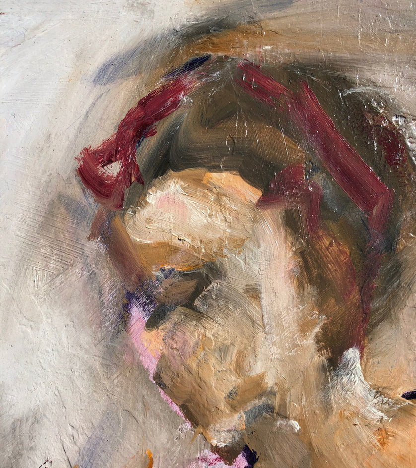 Lost in Thought by Sharon Sieben |  Closeup View of Artwork 