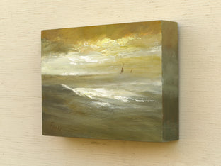 Original art for sale at UGallery.com | Beyond the Swell by Sheila Finch | $500 | oil painting | 6' h x 8' w | photo 2
