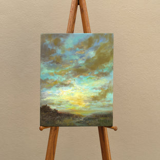 Original art for sale at UGallery.com | Blue World by Sheila Finch | $900 | oil painting | 14' h x 11' w | photo 3
