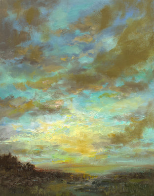 Original art for sale at UGallery.com | Blue World by Sheila Finch | $900 | oil painting | 14' h x 11' w | photo 1