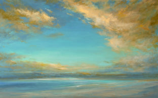 Original art for sale at UGallery.com | Coastal Clouds 41 by Sheila Finch | $3,800 | oil painting | 30' h x 48' w | photo 1