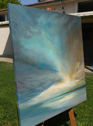 Original art for sale at UGallery.com | Spirited Away by Sheila Finch | $5,700 | oil painting | 48' h x 48' w | photo 2