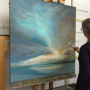 Original art for sale at UGallery.com | Spirited Away by Sheila Finch | $5,700 | oil painting | 48' h x 48' w | photo 3