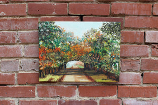 Original art for sale at UGallery.com | Autumn Tunnel by Shela Goodman | $375 | oil painting | 12' h x 16' w | photo 3