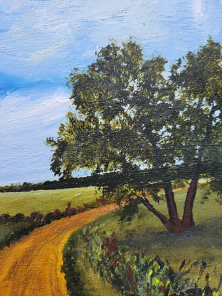Original art for sale at UGallery.com | Country Church by Shela Goodman | $300 | oil painting | 11' h x 14' w | photo 4