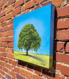 Original art for sale at UGallery.com | The Mighty Oak by Shela Goodman | $700 | oil painting | 16' h x 20' w | thumbnail 2