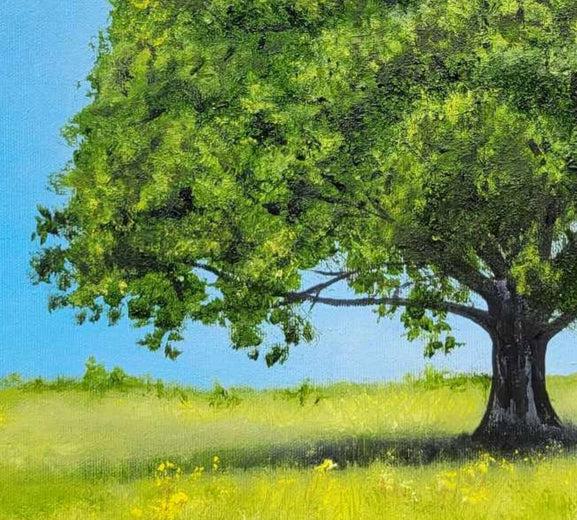 The Mighty Oak by Shela Goodman |   Closeup View of Artwork 