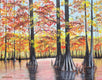 Original art for sale at UGallery.com | Waters Up by Shela Goodman | $600 | oil painting | 16' h x 20' w | thumbnail 1