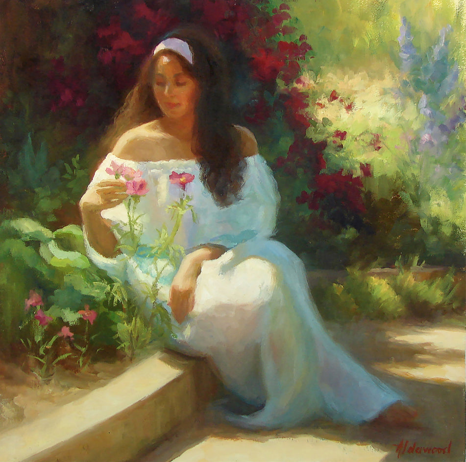 Alana in the Flower Garden by Sherri Aldawood |  Artwork Main Image 