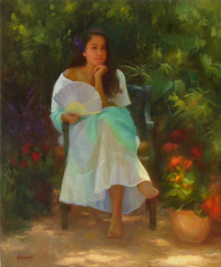 Alana with Fan by Sherri Aldawood |  Artwork Main Image 