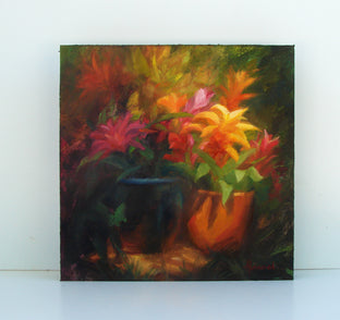 Bromeliad Explosion by Sherri Aldawood |  Side View of Artwork 