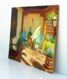 Original art for sale at UGallery.com | Clive's Porch by Sherri Aldawood | $525 | oil painting | 11' h x 14' w | thumbnail 2
