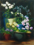 Original art for sale at UGallery.com | Conservatory Orchids by Sherri Aldawood | $575 | oil painting | 16' h x 12' w | thumbnail 1
