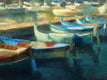 Original art for sale at UGallery.com | Harbor Boats by Sherri Aldawood | $525 | oil painting | 11' h x 14' w | thumbnail 4