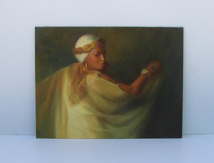 Lady in Gold by Sherri Aldawood |  Context View of Artwork 