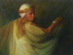 Original art for sale at UGallery.com | Lady in Gold by Sherri Aldawood | $575 | oil painting | 12' h x 16' w | thumbnail 1