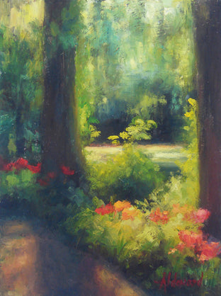 Original art for sale at UGallery.com | Low Country Garden by Sherri Aldawood | $350 | oil painting | 12' h x 9' w | photo 1