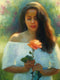 Original art for sale at UGallery.com | One Perfect Rose by Sherri Aldawood | $1,700 | oil painting | 20' h x 16' w | thumbnail 4