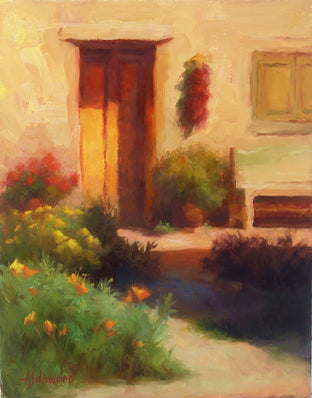 Original art for sale at UGallery.com | Taos Sunlight by Sherri Aldawood | $525 | oil painting | 14' h x 11' w | photo 1