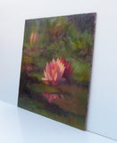 Original art for sale at UGallery.com | Three Water Lillies by Sherri Aldawood | $575 | oil painting | 12' h x 16' w | thumbnail 2