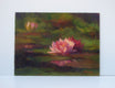 Original art for sale at UGallery.com | Three Water Lillies by Sherri Aldawood | $575 | oil painting | 12' h x 16' w | thumbnail 3