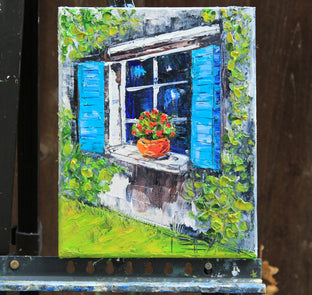 Original art for sale at UGallery.com | Mattina Di Sole by Lisa Elley | $350 | oil painting | 10' h x 8' w | photo 3