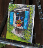 Original art for sale at UGallery.com | Mattina Di Sole by Lisa Elley | $350 | oil painting | 10' h x 8' w | thumbnail 2