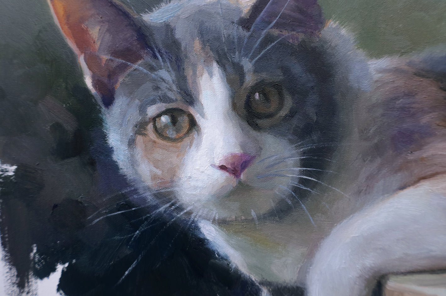 Cat - Who Are You by Shuxing Fan |  Context View of Artwork 